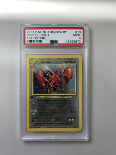 Scizor 1st edition PSA 9 Holographic Neo Discovery 1075 Pokemon