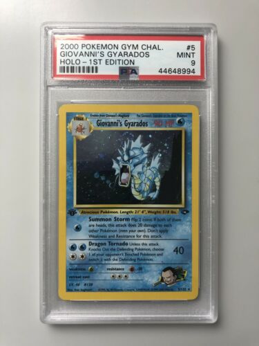 Giovannis Gyarados 1st edition PSA 9 Holographic Gym Challenge 5132 Pokemon