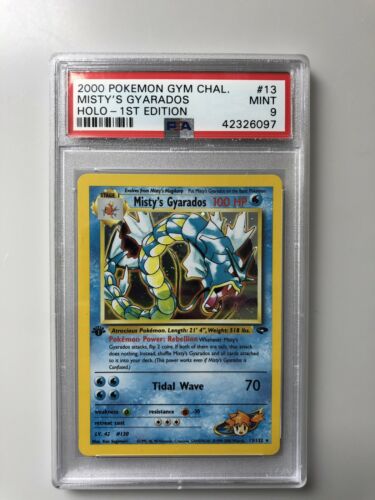 Mistys Gyarados 1st edition PSA 9 Holographic Gym Challenge 13132 Pokemon