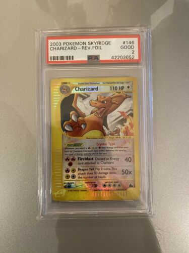 Charizard  146144  Skyridge  Crystal Holo  Reverse Holo  Pokemon 2003 Psa