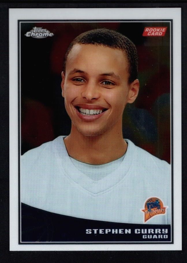STEPHEN CURRY 200910 TOPPS CHROME 101 RC ROOKIE WARRIORS SP MINT 999 1200