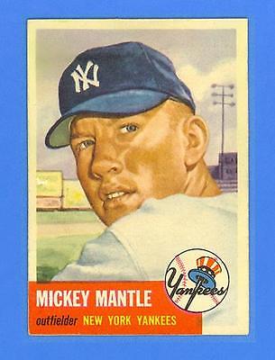 MICKEY MANTLE 1953 TOPPS 82  NEW YORK YANKEES  PHENOMENAL SHARP