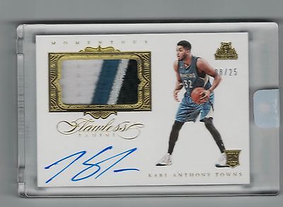 KARLANTHONY TOWNS FLAWLESS 1516 PATCH AUTO 4 CL  25