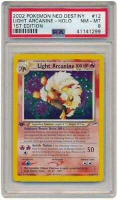 Light Arcanine  12105  PSA NMMT 8  Holo 1st Edition Neo Pokemon Card 3Q6
