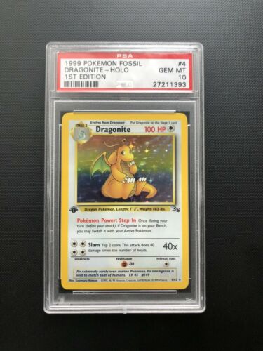 Dragonite 1st Edition Holo Psa 10 Fossil Pokemon Wotc READ DESCRIPTION