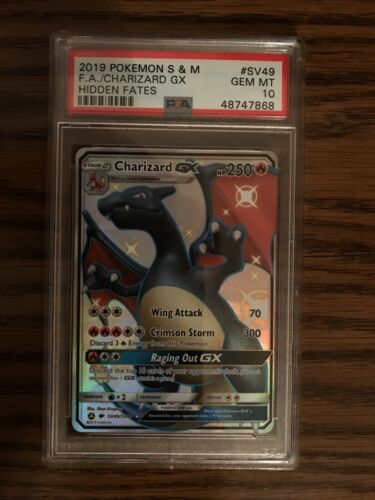 2019 pokemon trading card game hidden fates PSA 10 Shiny Charizard