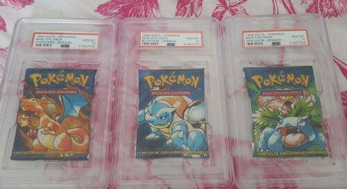 Pokemon Spanish Base Booster Packs PSA 10 Charizard Blastoise Venusaur Low Pop