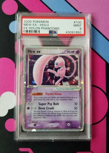 Pokemon Card Mew EX 100110 Ex Holon Phantoms PSA 9 Mint 100 Holo 