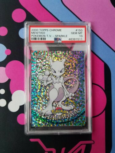 Pokemon PSA 10 Topps Chrome Sparkle Mewtwo Gem Mint 150 Series 2  no Charizard