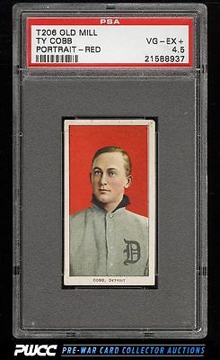 190911 T206 Ty Cobb RED PORTRAIT OLD MILL PSA 45 VGEX PWCC