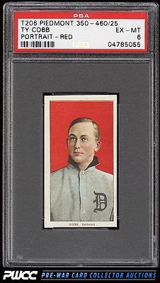 190911 T206 Ty Cobb RED PORTRAIT PSA 6 EXMT PWCC