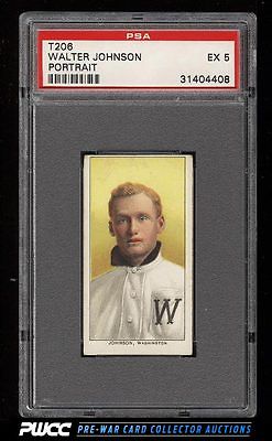 190911 T206 Walter Johnson PORTRAIT PSA 5 EX PWCC