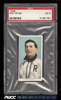 190911 T206 Ray Ryan SOUTHERN LEAGUER BROWN HINDU PSA 5 EX PWCC