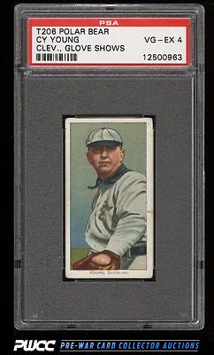 190911 T206 Cy Young CLEVELAND GLOVE SHOWS POLAR BEAR PSA 4 VGEX PWCC