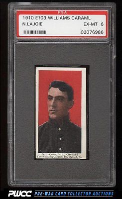 1910 E103 Williams Caramels Nap Lajoie PSA 6 EXMT PWCC