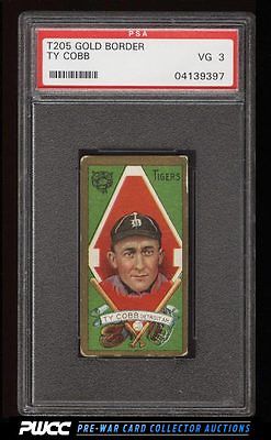 1911 T205 Gold Border Ty Cobb PSA 3 VG PWCC