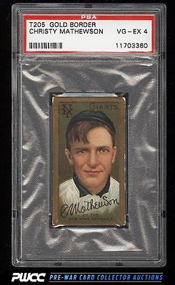 1911 T205 Gold Border Christy Mathewson PSA 4 VGEX PWCC