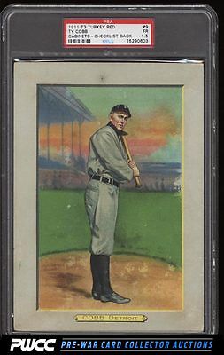 1911 T3 Turkey Red Ty Cobb CHECKLIST BACK 9 PSA 15 FR PWCC