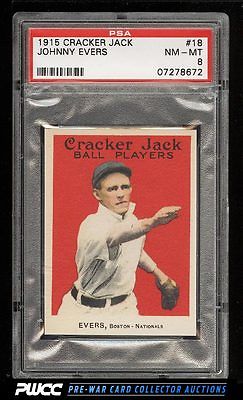 1915 Cracker Jack Johnny Evers 18 PSA 8 NMMT PWCC