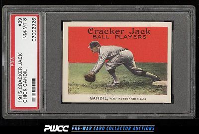 1915 Cracker Jack Chick Gandil 39 PSA 8 NMMT PWCC