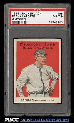 1915 Cracker Jack Frank LaPorte 98 PSA 9 MINT PWCC