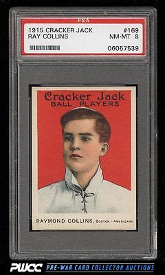 1915 Cracker Jack Ray Collins 169 PSA 8 NMMT PWCC