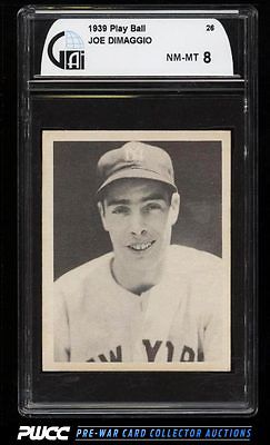 1939 Play Ball Joe DiMaggio 26 GAI 8 NMMT PWCC