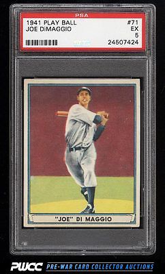 1941 Play Ball Joe DiMaggio 71 PSA 5 EX PWCC