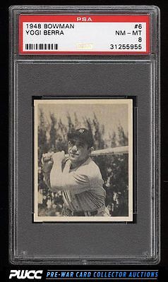 1948 Bowman Yogi Berra SP ROOKIE RC 6 PSA 8 NMMT PWCC