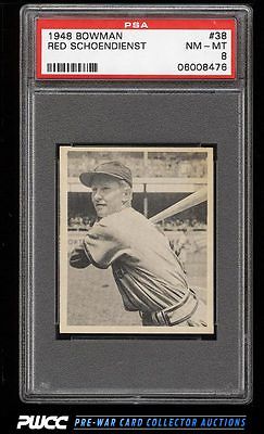 1948 Bowman Red Schoendienst ROOKIE RC 38 PSA 8 NMMT PWCC