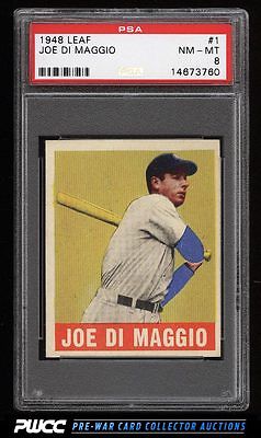 1948 Leaf Joe DiMaggio 1 PSA 8 NMMT PWCC