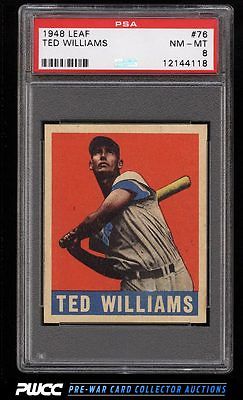 1948 Leaf Ted Williams 76 PSA 8 NMMT PWCC