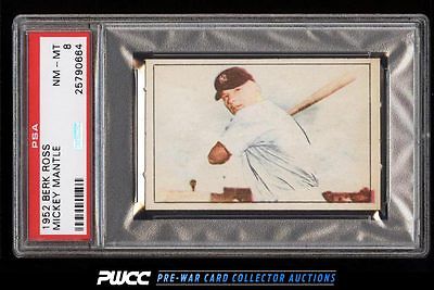 1952 Berk Ross Mickey Mantle PSA 8 NMMT PWCC