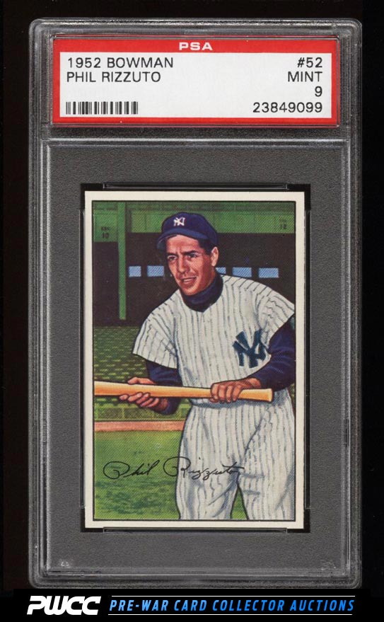 1952 Bowman Phil Rizzuto 52 PSA 9 MINT PWCC