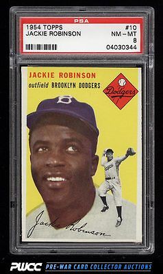 1954 Topps Jackie Robinson 10 PSA 8 NMMT PWCC