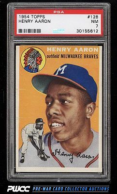 1954 Topps Hank Aaron ROOKIE RC 128 PSA 7 NRMT PWCC