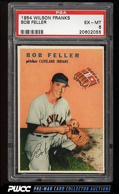 1954 Wilson Franks Bob Feller PSA 6 EXMT PWCC