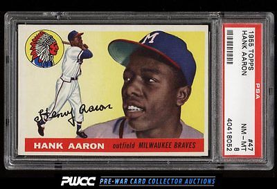 1955 Topps Hank Aaron 47 PSA 8 NMMT PWCC