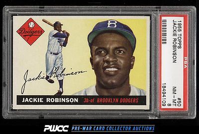 1955 Topps Jackie Robinson 50 PSA 8 NMMT PWCC