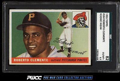 1955 Topps Roberto Clemente ROOKIE RC 164 SGC 6582 EXMT PWCC