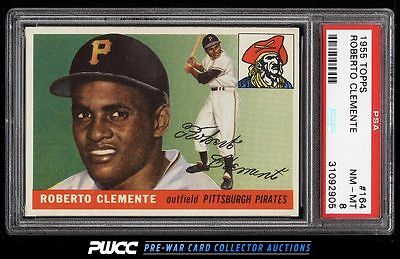 1955 Topps Roberto Clemente ROOKIE RC 164 PSA 8 NMMT PWCC