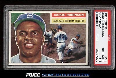 1956 Topps Jackie Robinson 30 PSA 85 NMMT PWCC