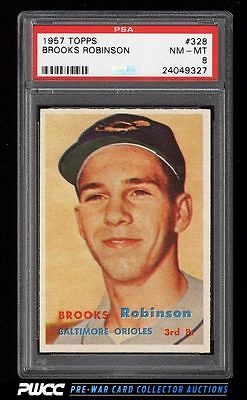 1957 Topps Brooks Robinson ROOKIE RC 328 PSA 8 NMMT PWCC