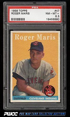 1958 Topps Roger Maris ROOKIE RC 47 PSA 85 NMMT PWCC