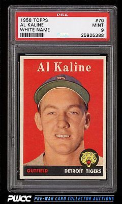 1958 Topps Al Kaline 70 PSA 9 MINT PWCC