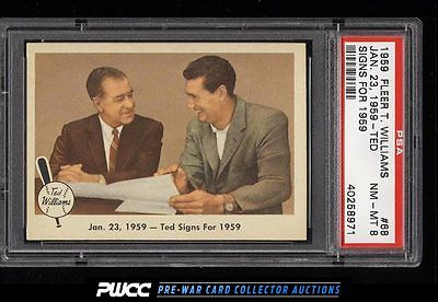 1959 Fleer Ted Williams SIGNS FOR 59 68 PSA 8 NMMT PWCC