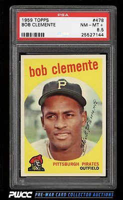 1959 Topps Roberto Clemente 478 PSA 85 NMMT PWCC