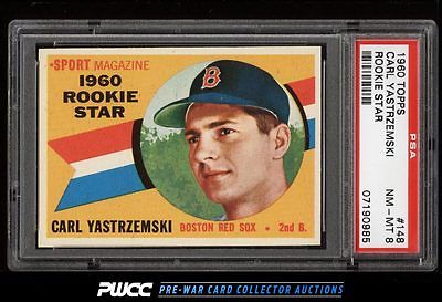 1960 Topps Carl Yastrzemski ROOKIE RC 148 PSA 8 NMMT PWCC