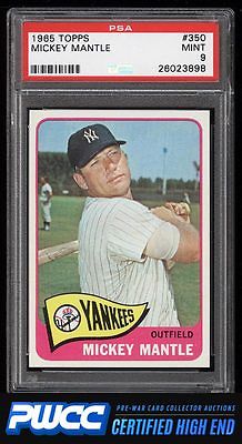 1965 Topps Mickey Mantle 350 PSA 9 MINT PWCCHE
