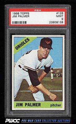 1966 Topps Jim Palmer ROOKIE RC 126 PSA 9 MINT PWCC